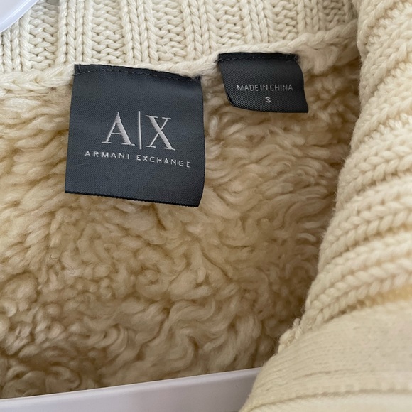 Armani Exchange Beige Sweater/Jacket size S - Picture 2 of 6